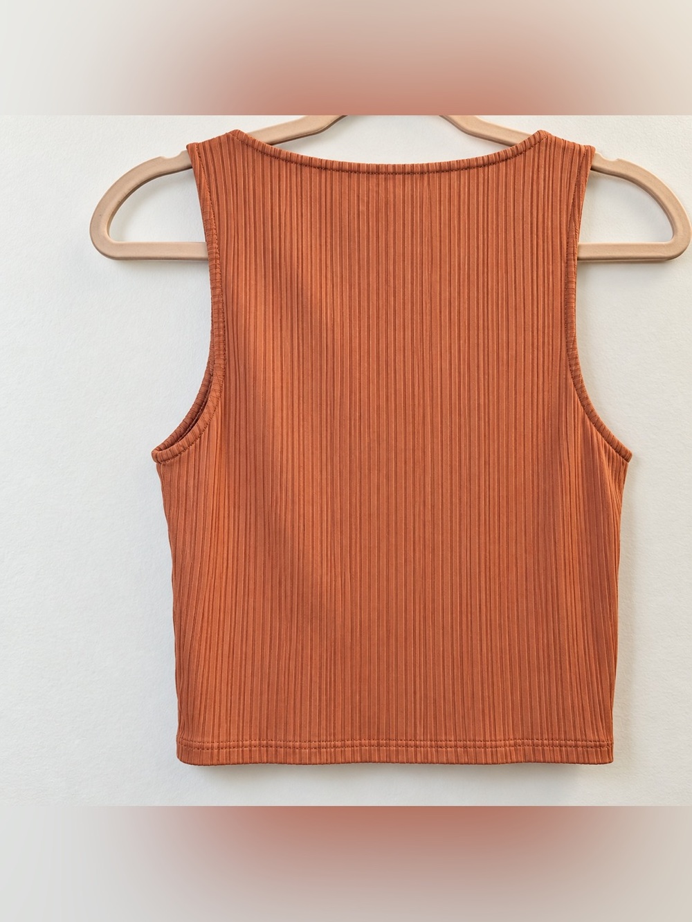 Forever 21 Terracotta Ribbed Button-Front Tank Top size medium - Picture 9 of 15